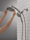 DELTA Universal Showering Components PivotPro 3-in-1 Combination Shower — Lumicoat® Black Stainless