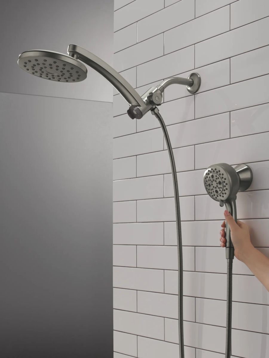 DELTA Universal Showering Components PivotPro 3-in-1 Combination Shower — Lumicoat® Black Stainless
