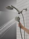 DELTA Universal Showering Components PivotPro 3-in-1 Combination Shower — Lumicoat® Black Stainless