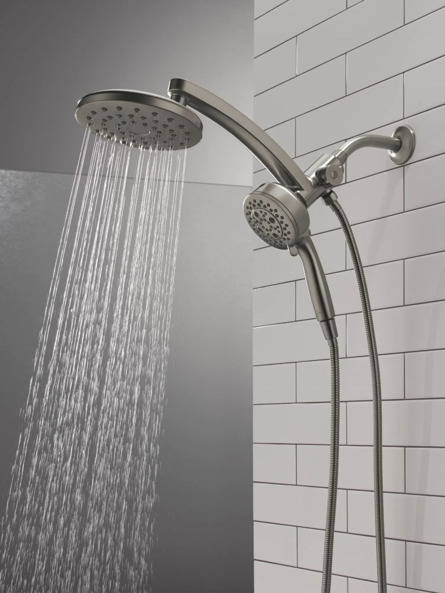 DELTA Universal Showering Components PivotPro 3-in-1 Combination Shower — Lumicoat® Black Stainless