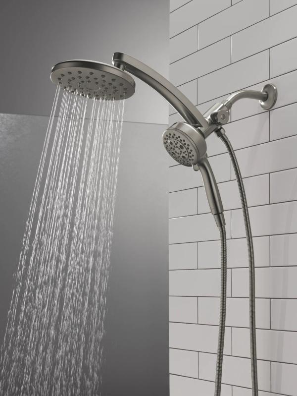 DELTA Universal Showering Components PivotPro 3-in-1 Combination Shower — Lumicoat® Black Stainless