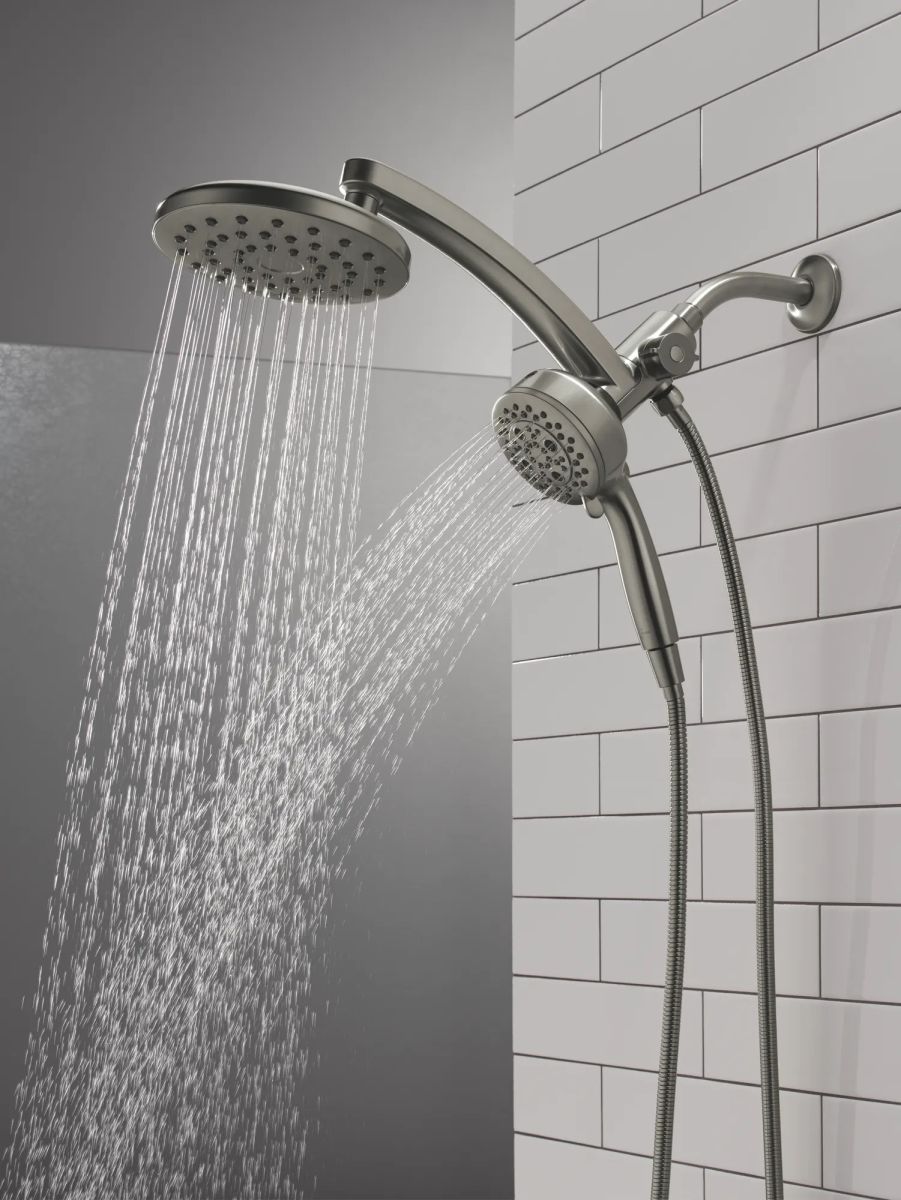 DELTA Universal Showering Components PivotPro 3-in-1 Combination Shower — Lumicoat® Black Stainless