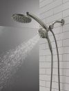DELTA Universal Showering Components PivotPro 3-in-1 Combination Shower — Lumicoat® Black Stainless