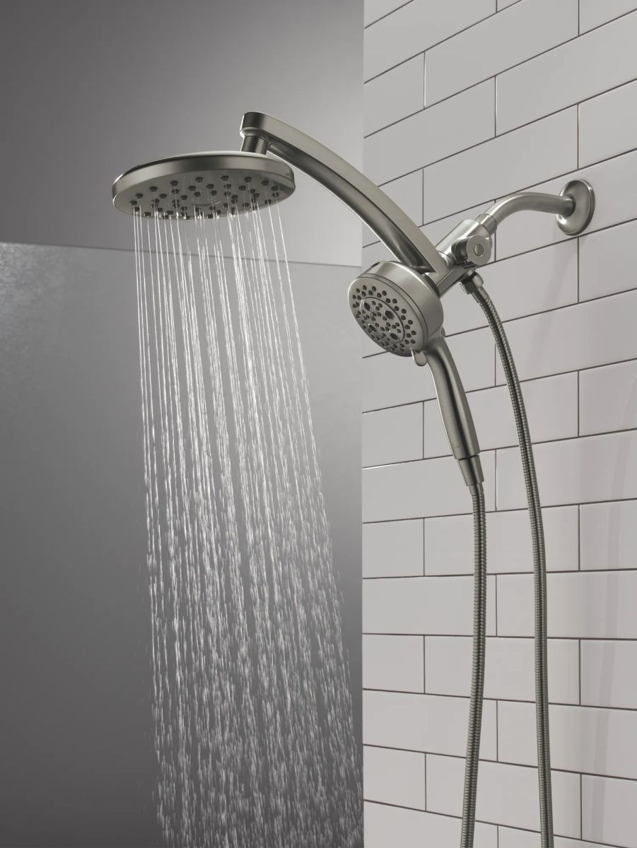DELTA Universal Showering Components PivotPro 3-in-1 Combination Shower — Lumicoat® Black Stainless