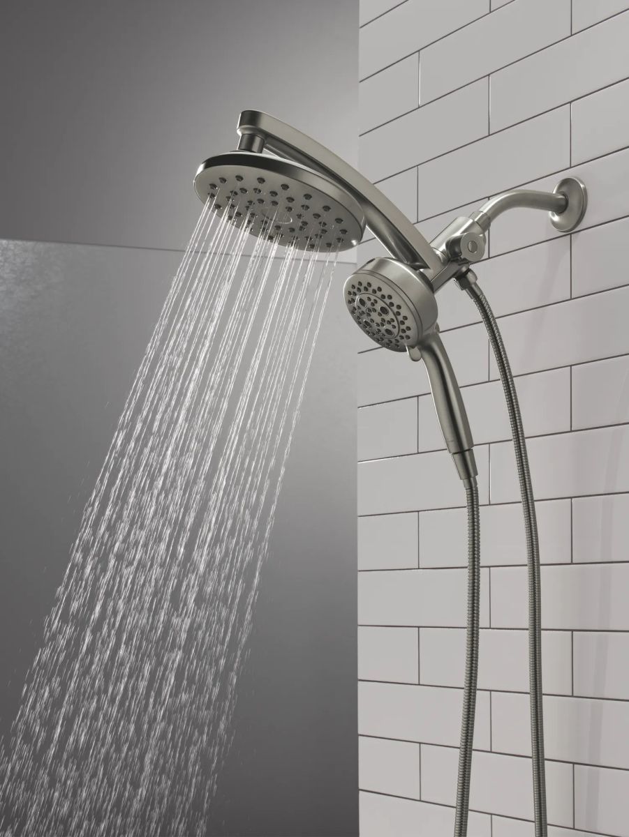 DELTA Universal Showering Components PivotPro 3-in-1 Combination Shower — Lumicoat® Black Stainless