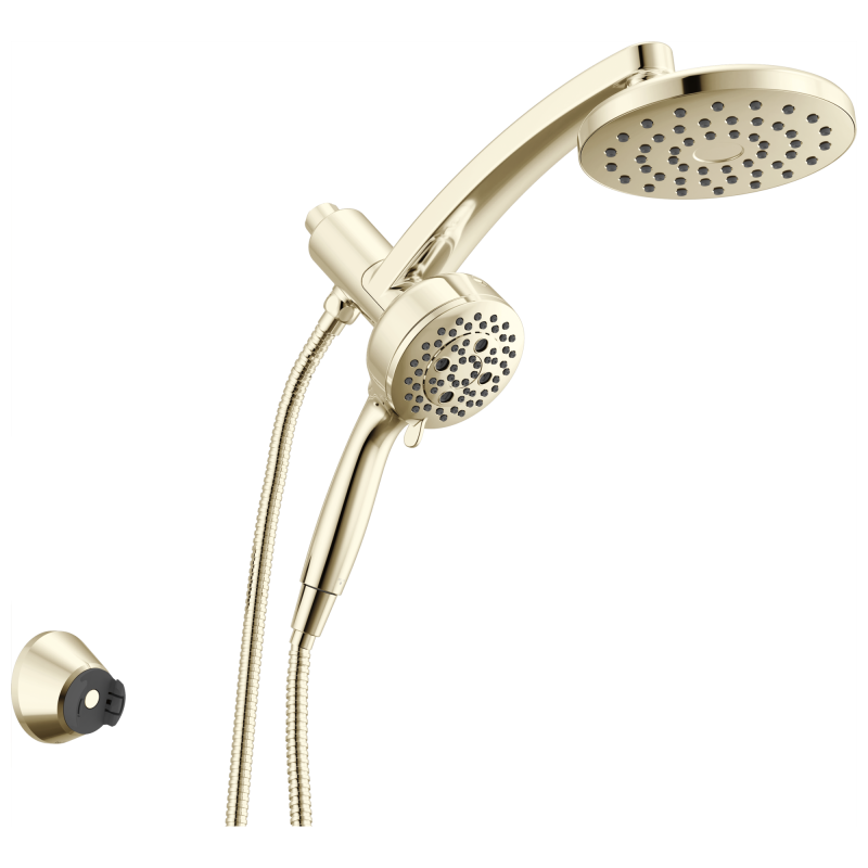 DELTA Universal Showering Components PivotPro 3-in-1 Combination Shower — Lumicoat® Polished Nickel