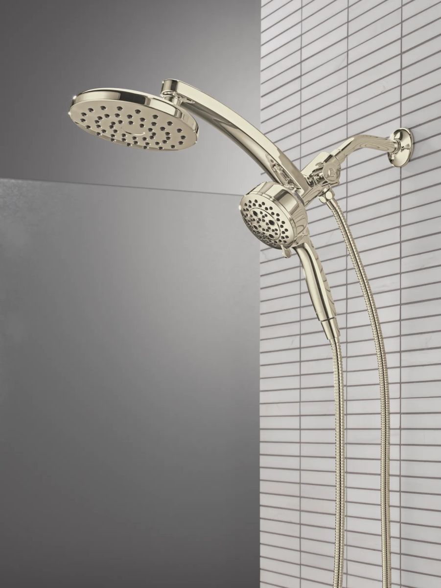 DELTA Universal Showering Components PivotPro 3-in-1 Combination Shower — Lumicoat® Polished Nickel