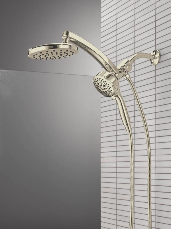 DELTA Universal Showering Components PivotPro 3-in-1 Combination Shower — Lumicoat® Polished Nickel