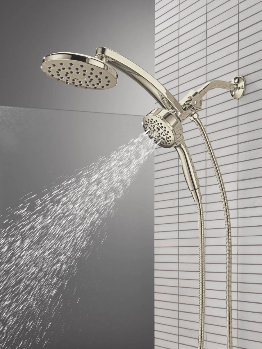 DELTA Universal Showering Components PivotPro 3-in-1 Combination Shower — Lumicoat® Polished Nickel