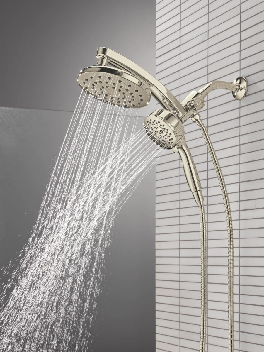 DELTA Universal Showering Components PivotPro 3-in-1 Combination Shower — Lumicoat® Polished Nickel