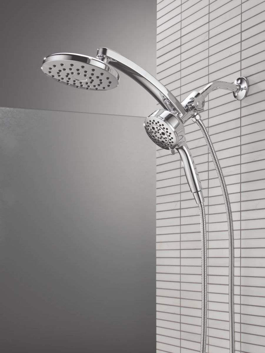 DELTA Universal Showering Components PivotPro 3-in-1 Combination Shower — Lumicoat® Chrome