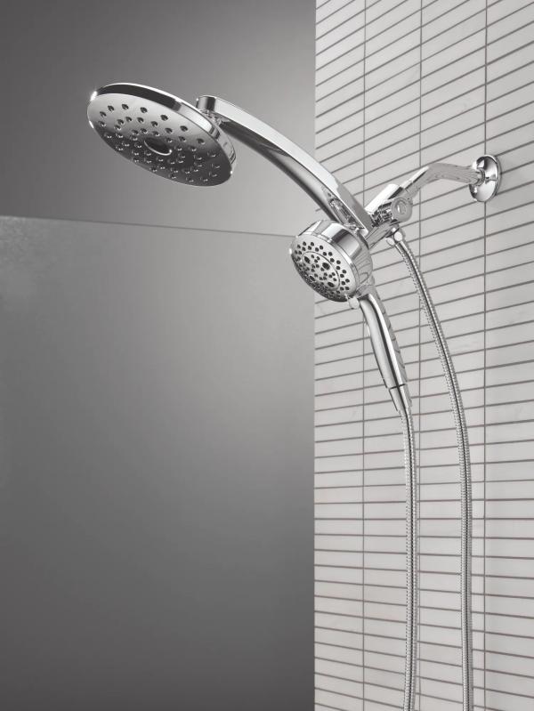 DELTA Universal Showering Components PivotPro 3-in-1 Combination Shower — Lumicoat® Chrome