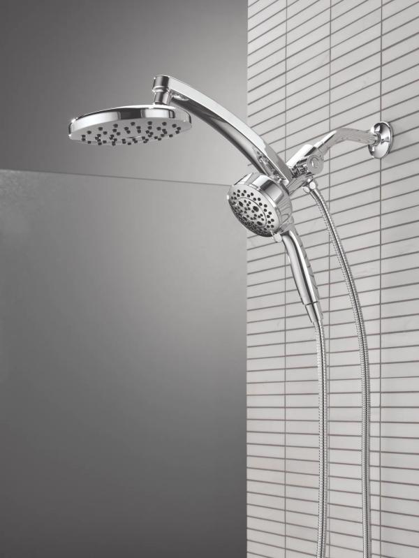 DELTA Universal Showering Components PivotPro 3-in-1 Combination Shower — Lumicoat® Chrome