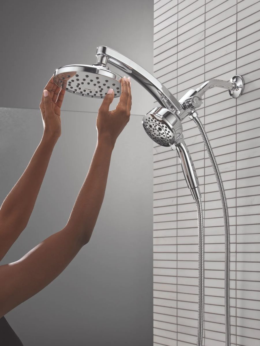 DELTA Universal Showering Components PivotPro 3-in-1 Combination Shower — Lumicoat® Chrome
