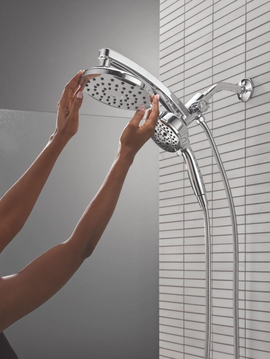 DELTA Universal Showering Components PivotPro 3-in-1 Combination Shower — Lumicoat® Chrome