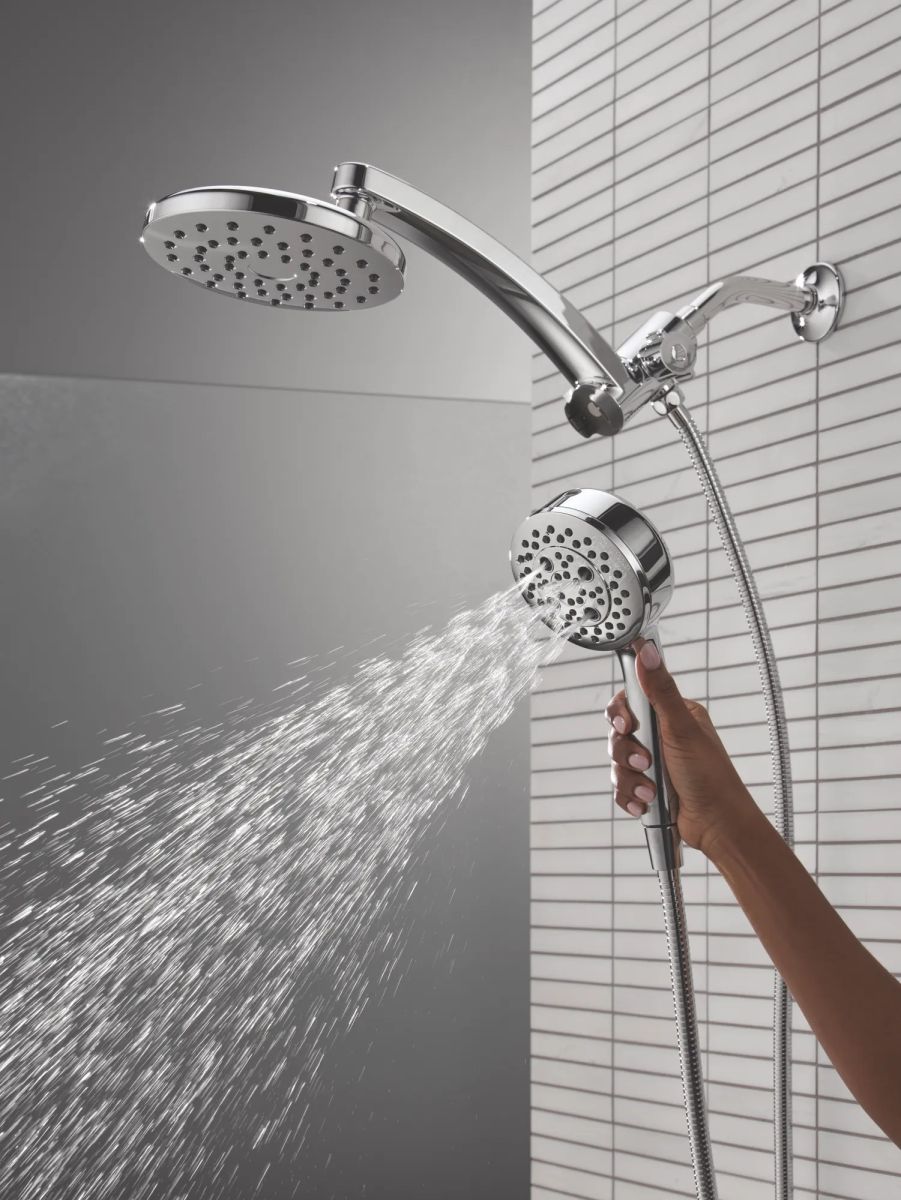 DELTA Universal Showering Components PivotPro 3-in-1 Combination Shower — Lumicoat® Chrome