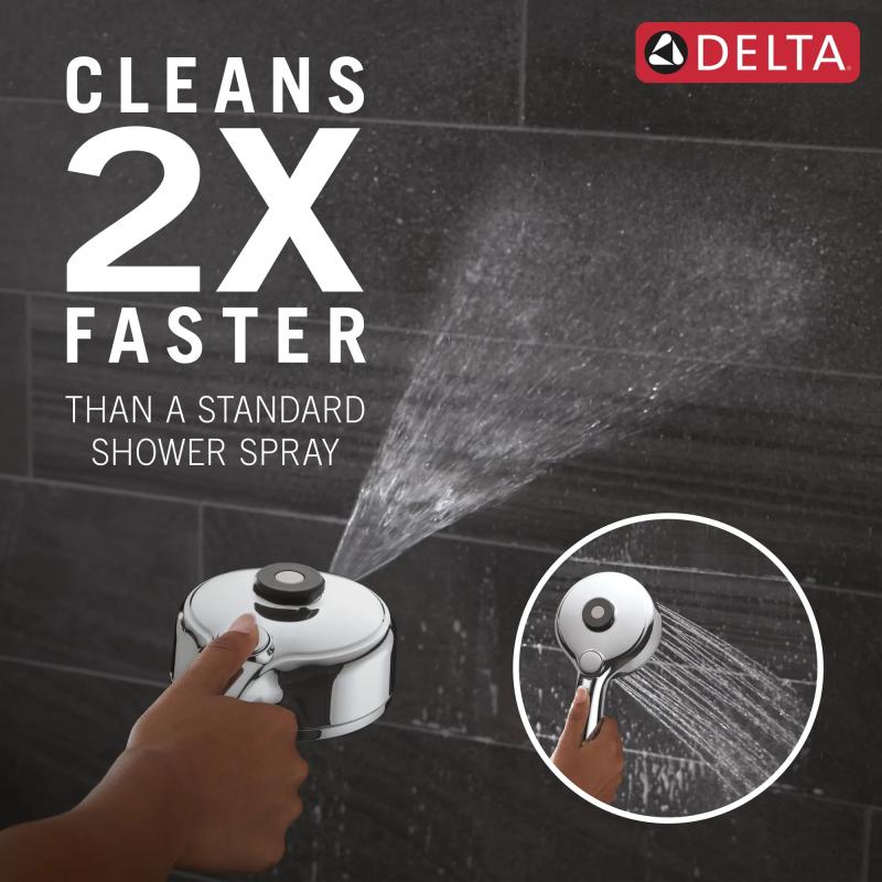 DELTA Universal Showering Components PivotPro 3-in-1 Combination Shower — Lumicoat® Chrome