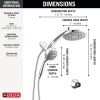 DELTA Universal Showering Components PivotPro 3-in-1 Combination Shower — Lumicoat® Chrome