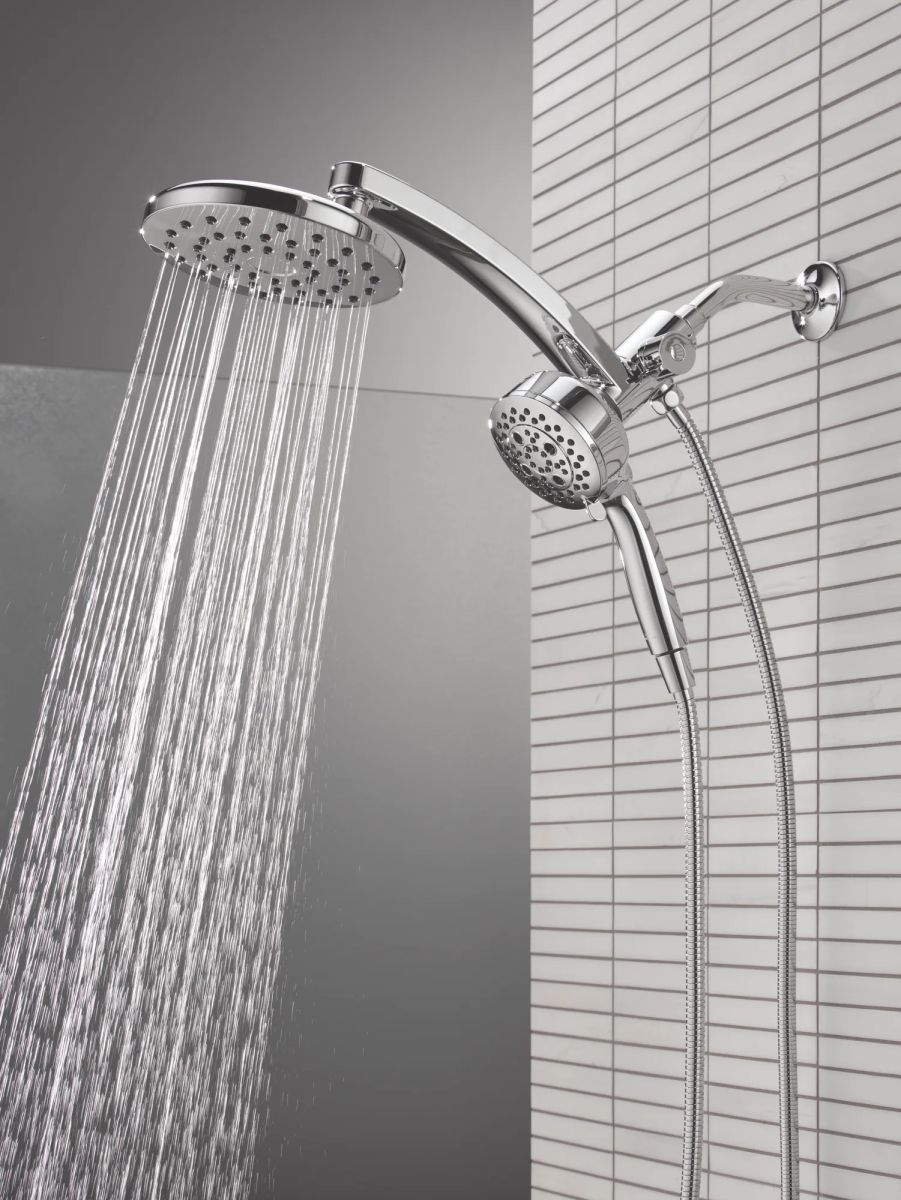 DELTA Universal Showering Components PivotPro 3-in-1 Combination Shower — Lumicoat® Chrome
