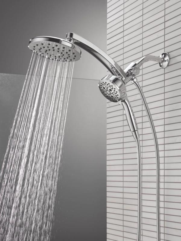 DELTA Universal Showering Components PivotPro 3-in-1 Combination Shower — Lumicoat® Chrome