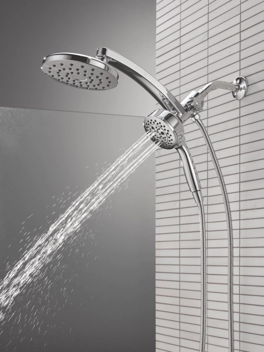 DELTA Universal Showering Components PivotPro 3-in-1 Combination Shower — Lumicoat® Chrome
