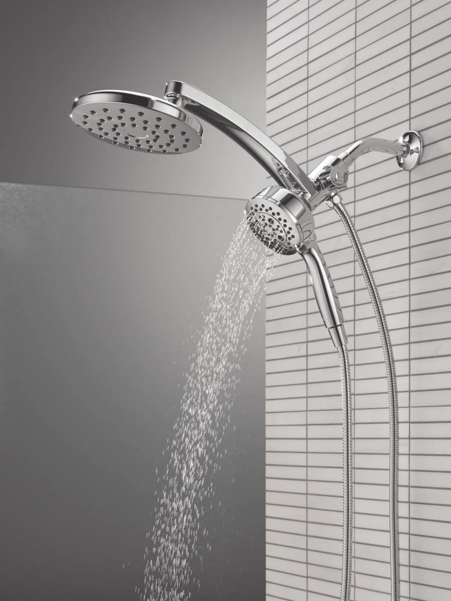 DELTA Universal Showering Components PivotPro 3-in-1 Combination Shower — Lumicoat® Chrome