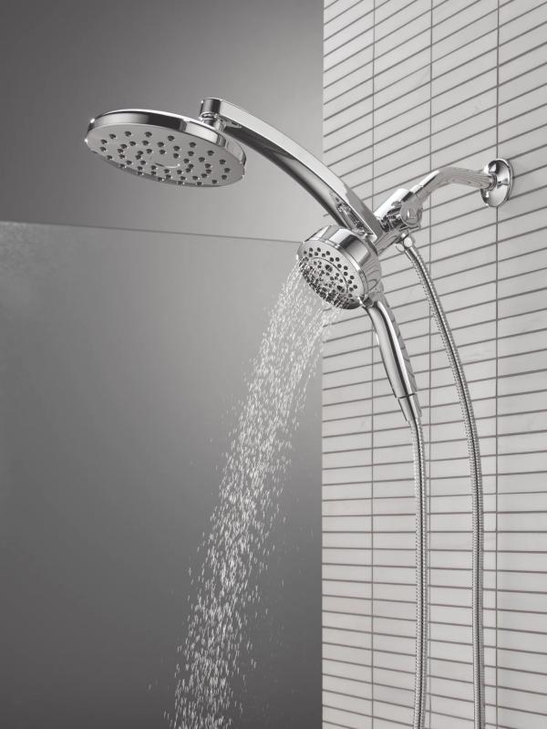 DELTA Universal Showering Components PivotPro 3-in-1 Combination Shower — Lumicoat® Chrome