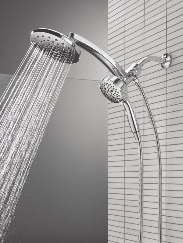 DELTA Universal Showering Components PivotPro 3-in-1 Combination Shower — Lumicoat® Chrome