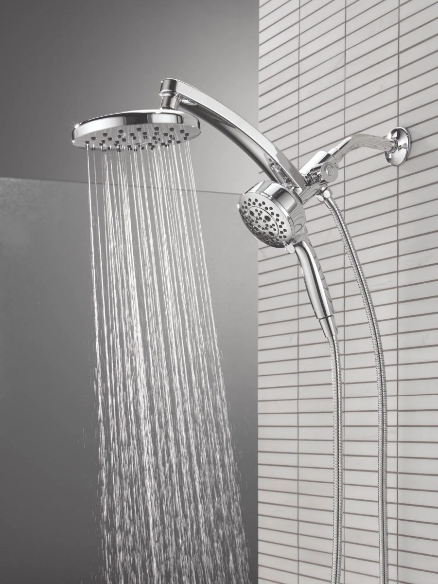 DELTA Universal Showering Components PivotPro 3-in-1 Combination Shower — Lumicoat® Chrome