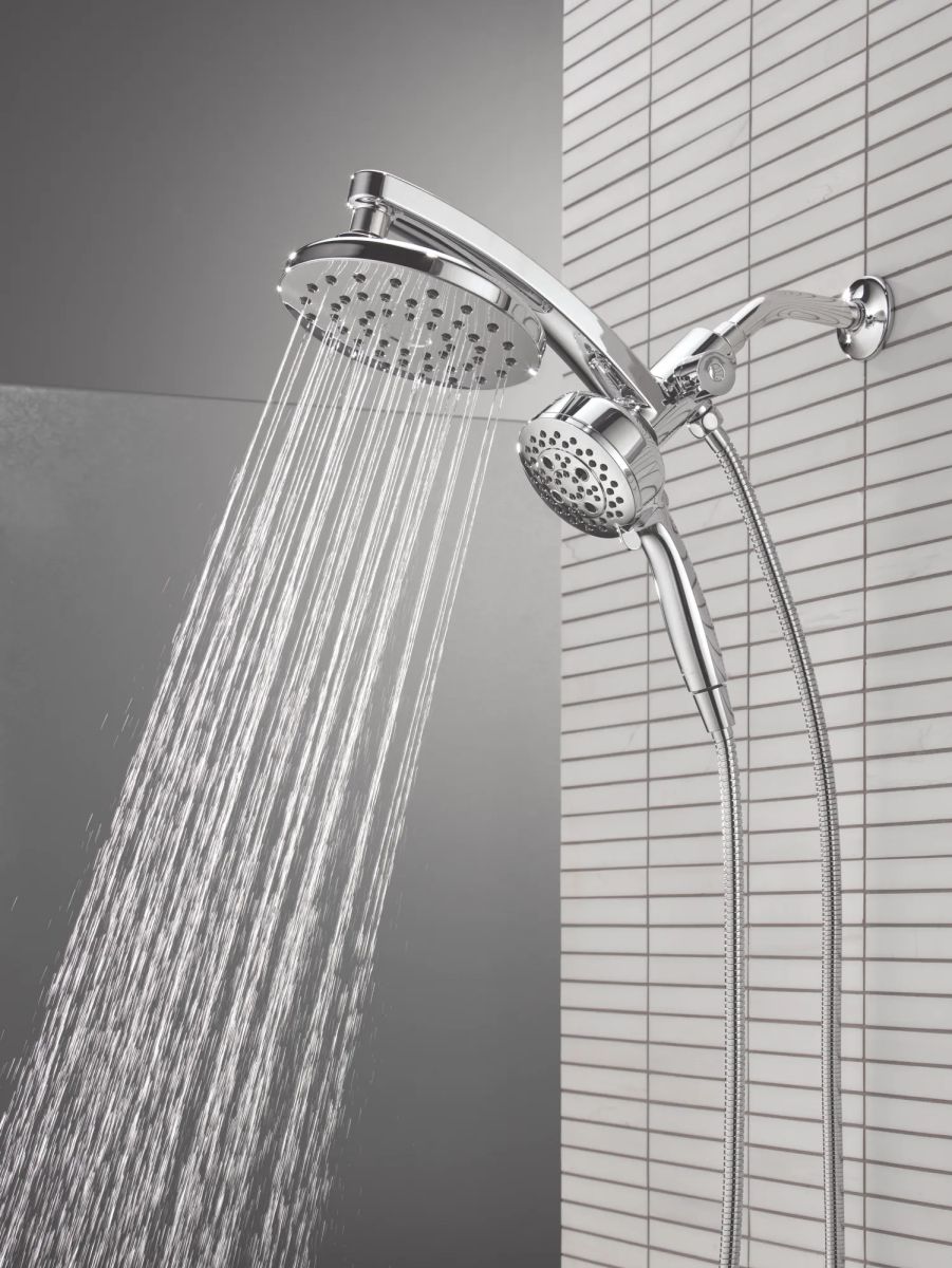 DELTA Universal Showering Components PivotPro 3-in-1 Combination Shower — Lumicoat® Chrome