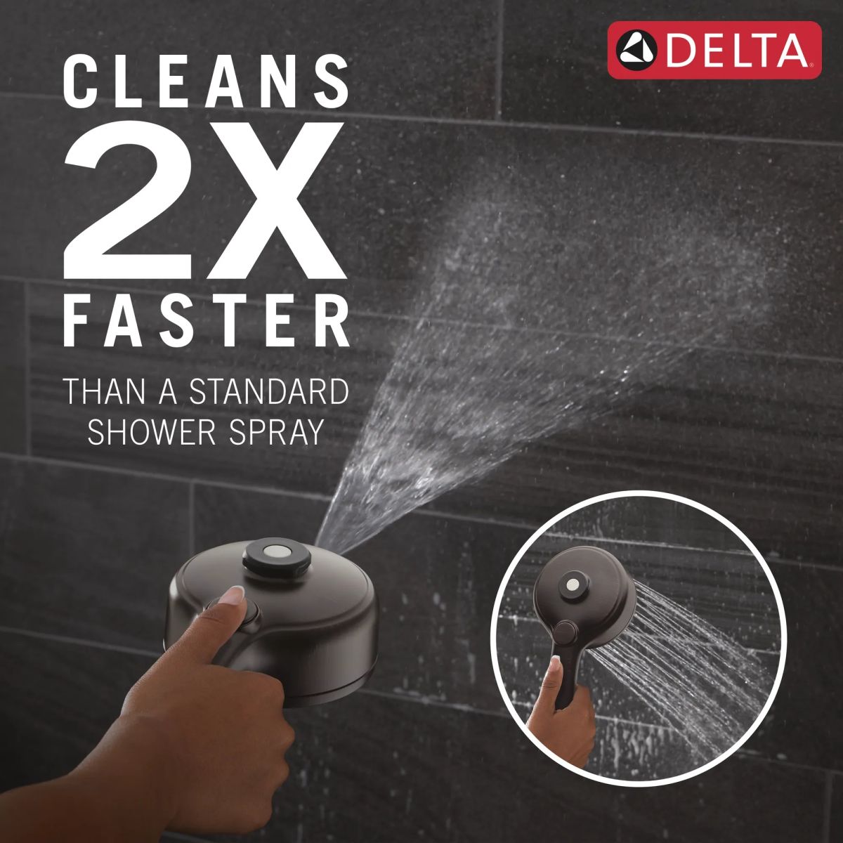 DELTA Universal Showering Components PivotPro 3-in-1 Combination Shower — Venetian Bronze