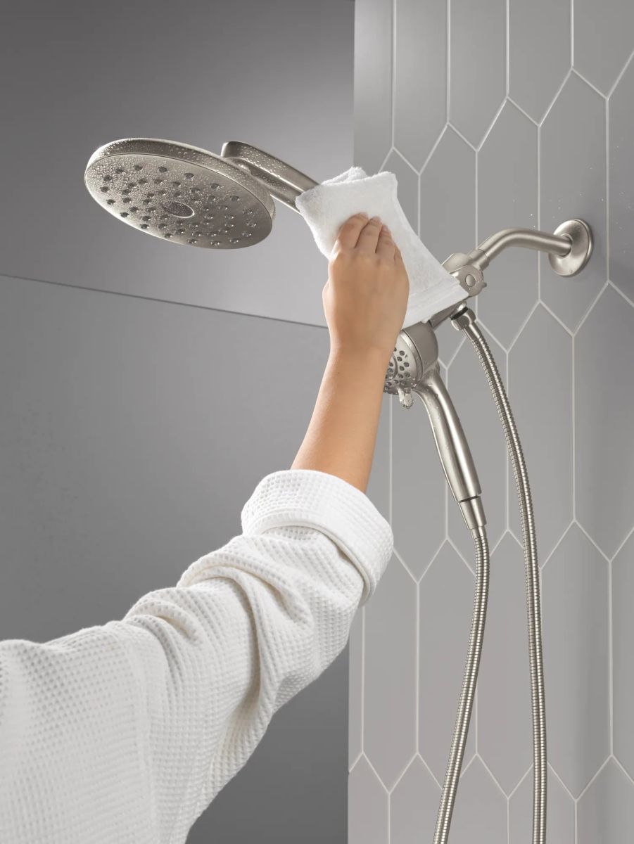 DELTA Universal Showering Components PivotPro 3-in-1 Combination Shower — Lumicoat® Stainless