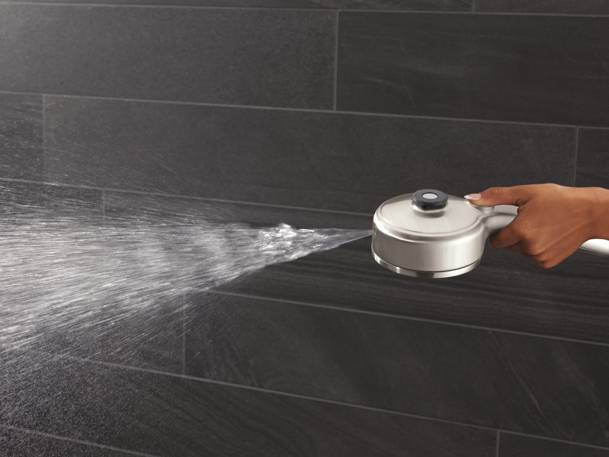 DELTA Universal Showering Components PivotPro 3-in-1 Combination Shower — Lumicoat® Stainless