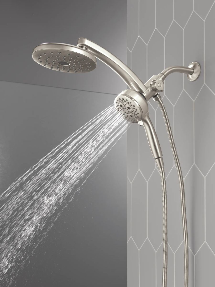 DELTA Universal Showering Components PivotPro 3-in-1 Combination Shower — Lumicoat® Stainless