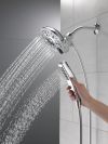 DELTA Universal Showering Components In2ition H2OKINETIC 5-Setting Two-in-One Shower — Chrome