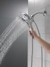 DELTA Universal Showering Components In2ition H2OKINETIC 5-Setting Two-in-One Shower — Chrome