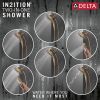 DELTA Universal Showering Components In2ition H2OKINETIC 5-Setting Two-in-One Shower — Lumicoat® Champagne Bronze