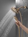 DELTA Universal Showering Components In2ition H2OKINETIC 5-Setting Two-in-One Shower — Lumicoat® Champagne Bronze