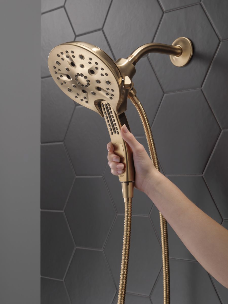 DELTA Universal Showering Components In2ition H2OKINETIC 5-Setting Two-in-One Shower — Lumicoat® Champagne Bronze