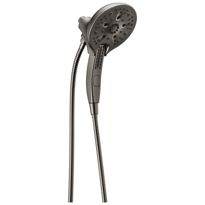 DELTA Universal Showering Components In2ition H2OKINETIC 5-Setting Two-in-One Shower — Lumicoat® Black Stainless