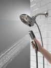 DELTA Universal Showering Components In2ition H2OKINETIC 5-Setting Two-in-One Shower — Lumicoat® Black Stainless