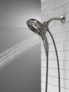 DELTA Universal Showering Components In2ition H2OKINETIC 5-Setting Two-in-One Shower — Lumicoat® Black Stainless