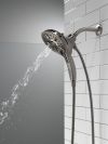 DELTA Universal Showering Components In2ition H2OKINETIC 5-Setting Two-in-One Shower — Lumicoat® Black Stainless