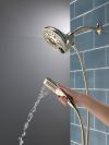 DELTA Universal Showering Components In2ition H2OKINETIC 5-Setting Two-in-One Shower — Lumicoat® Polished Nickel