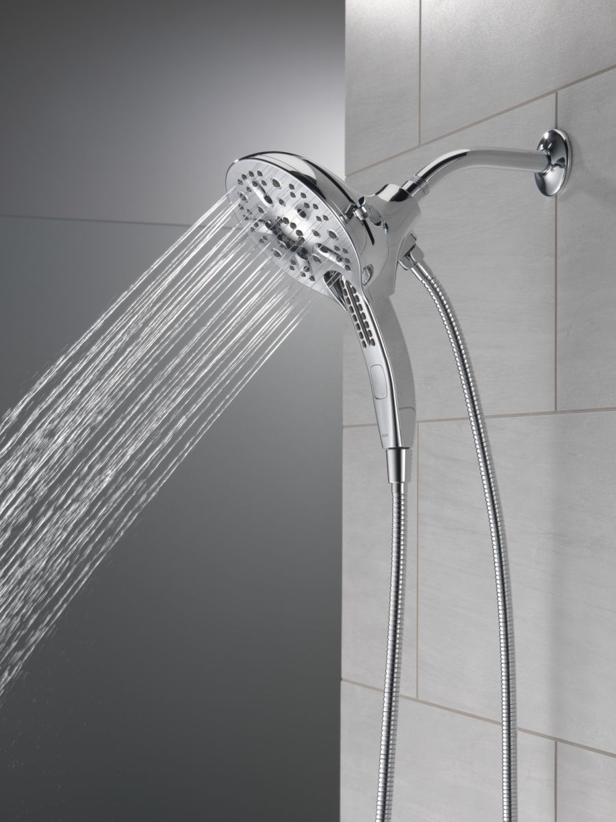 DELTA Universal Showering Components In2ition H2OKINETIC 5-Setting Two-in-One Shower — Lumicoat® Chrome