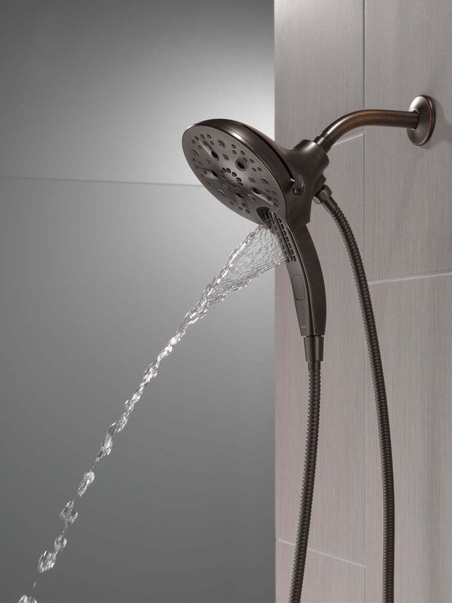 DELTA Universal Showering Components In2ition H2OKINETIC 5-Setting Two-in-One Shower — Venetian Bronze