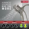 DELTA Universal Showering Components In2ition H2OKINETIC 5-Setting Two-in-One Shower — Lumicoat® Stainless