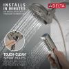 DELTA Universal Showering Components In2ition H2OKINETIC 5-Setting Two-in-One Shower — Lumicoat® Stainless