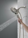 DELTA Universal Showering Components In2ition H2OKINETIC 5-Setting Two-in-One Shower — Lumicoat® Stainless