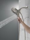 DELTA Universal Showering Components In2ition H2OKINETIC 5-Setting Two-in-One Shower — Stainless